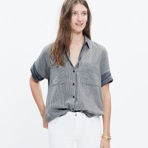 Madewell courier shirt chambray lilydale stripe XS